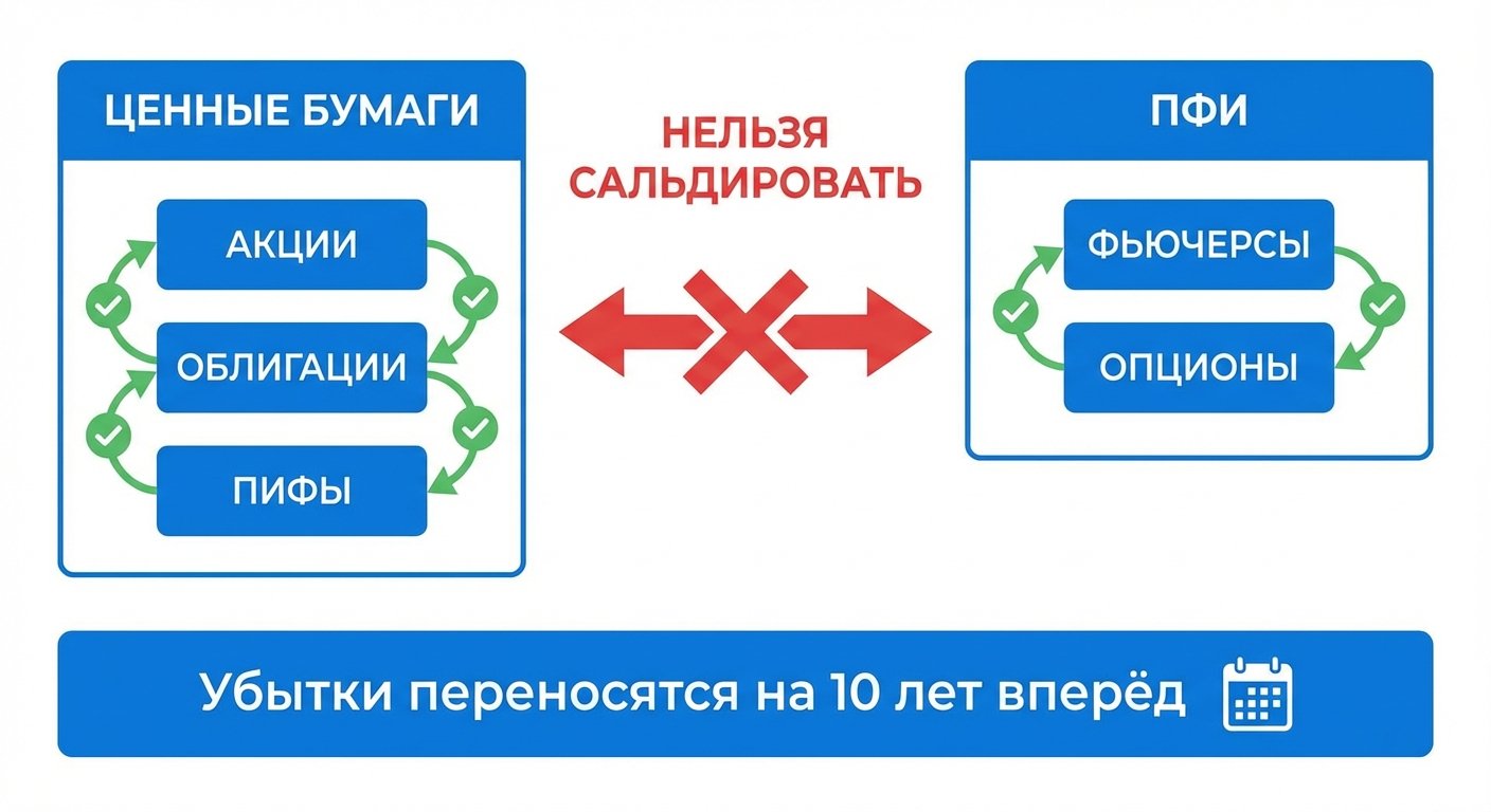 Схема сальдирования убытков