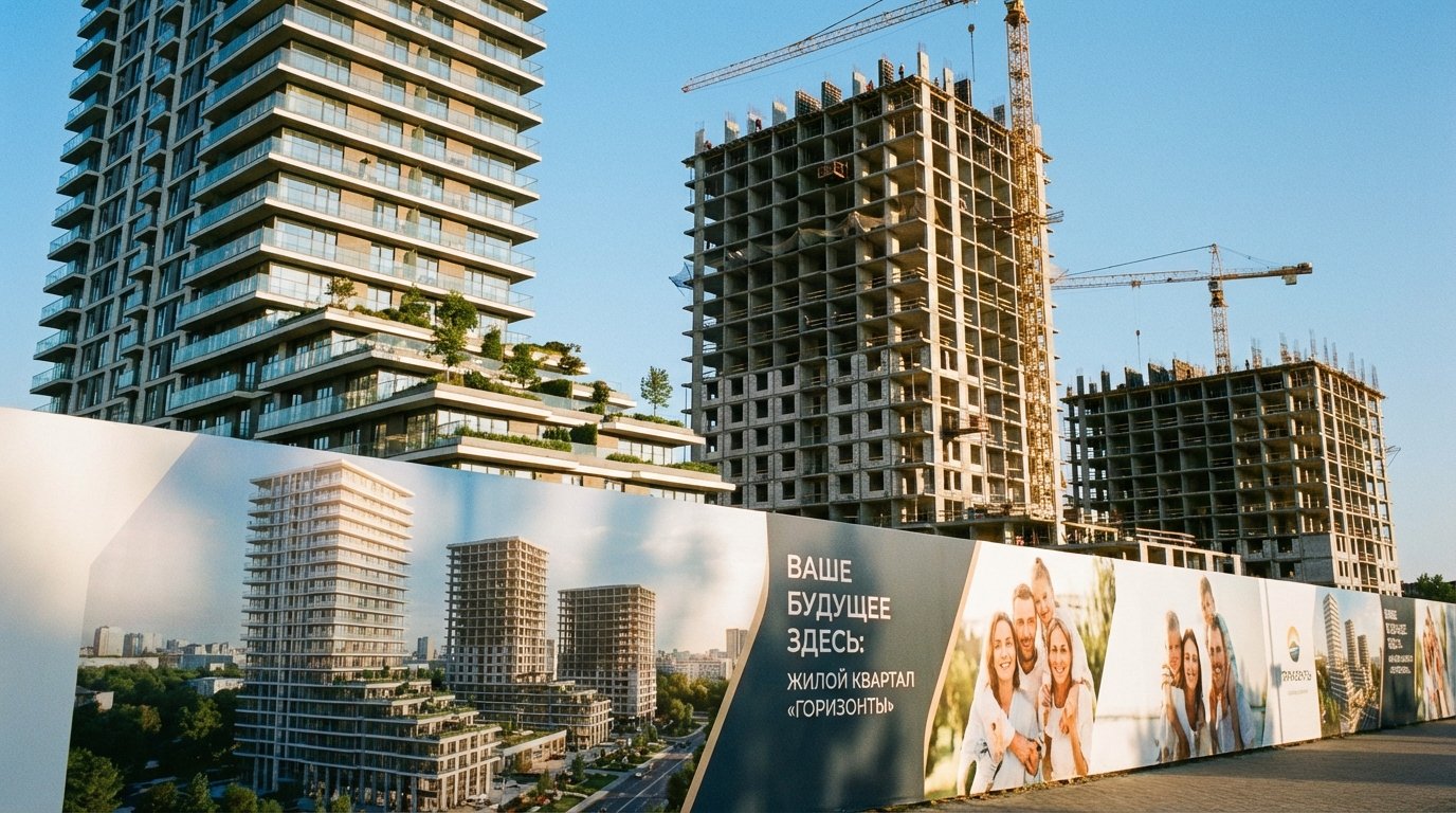 Строящийся жилой комплекс